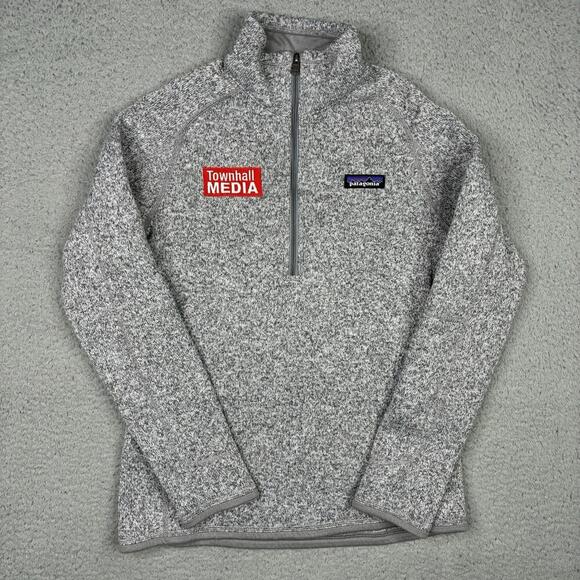 Patagonia Jackets & Blazers - Patagonia Better Sweater Jacket Woman’s XS Gray Fleece 1/2 Zip Logo 25617